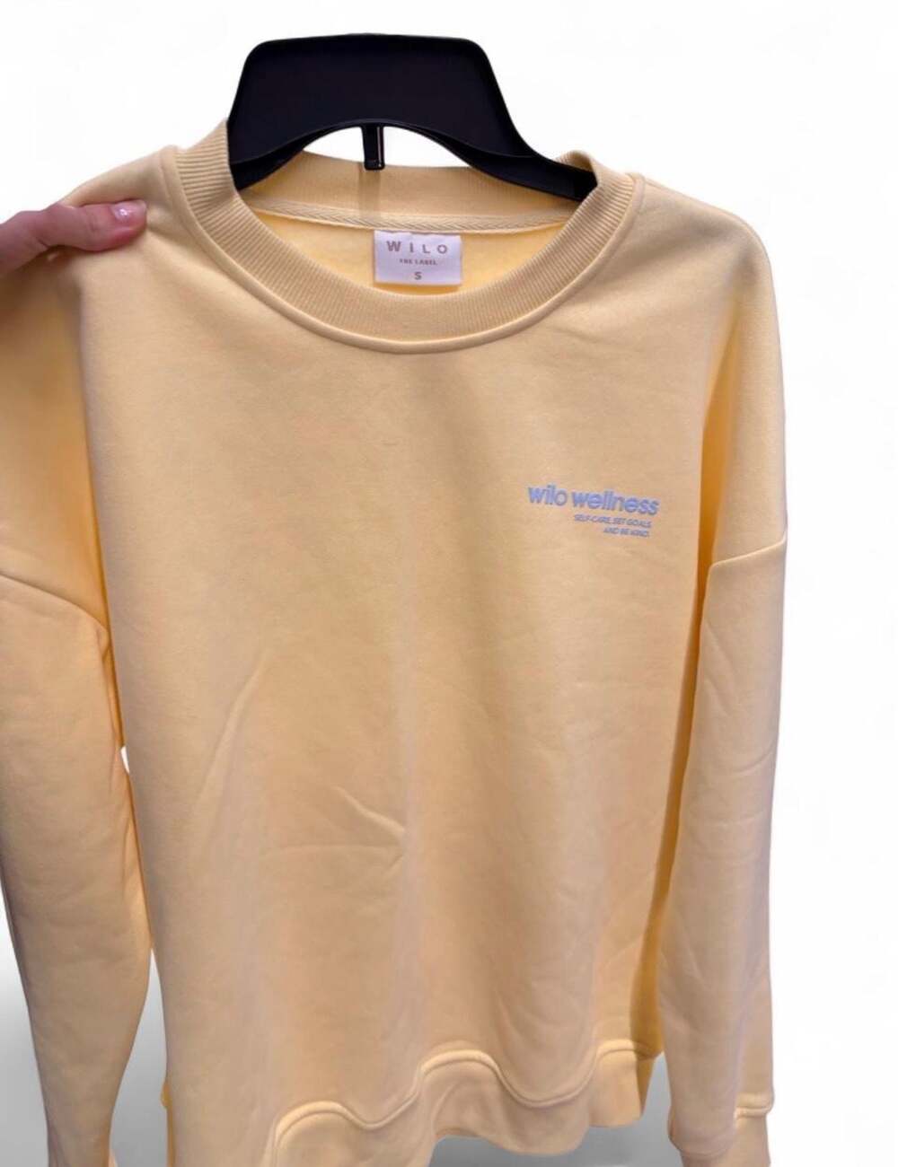 Wilo The Label Yellow
Crewneck Sweatshirt with Wilo
Wellness Graphic